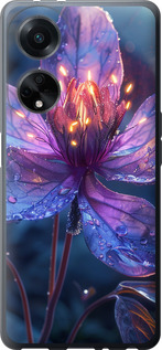 Чехол для Oppo A98 Магический цветок (Фиолетовый)