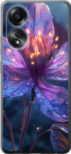 Чехол для Oppo A58 4G Магический цветок (Фиолетовый)