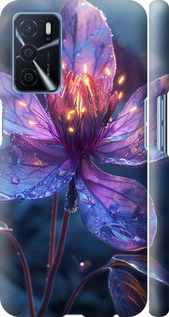 Чехол для Oppo A54s Магический цветок (Фиолетовый)