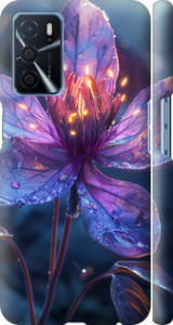 Чехол для Oppo A54s Магический цветок (Фиолетовый)
