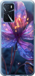 Чехол для Oppo A54s Магический цветок (Фиолетовый)