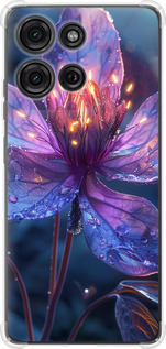Чехол для Motorola Moto G75 5G Магический цветок (Фиолетовый)