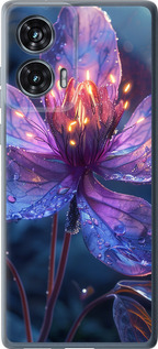 Чохол для Motorola Edge 50 Fusion Магічний квітка (Фіолетовий)