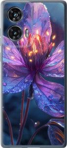Чехол для Motorola Edge 50 Fusion Магический цветок (Фиолетовый)