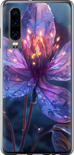 Чехол для Huawei P30 Магический цветок (Фиолетовый)