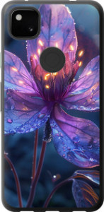 Чехол для Google Pixel 4A Магический цветок (Фиолетовый)