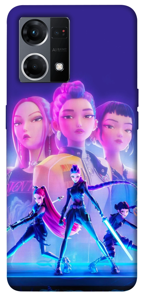 Чохол KPOP Demon Hunters для Oppo Reno 7 4G