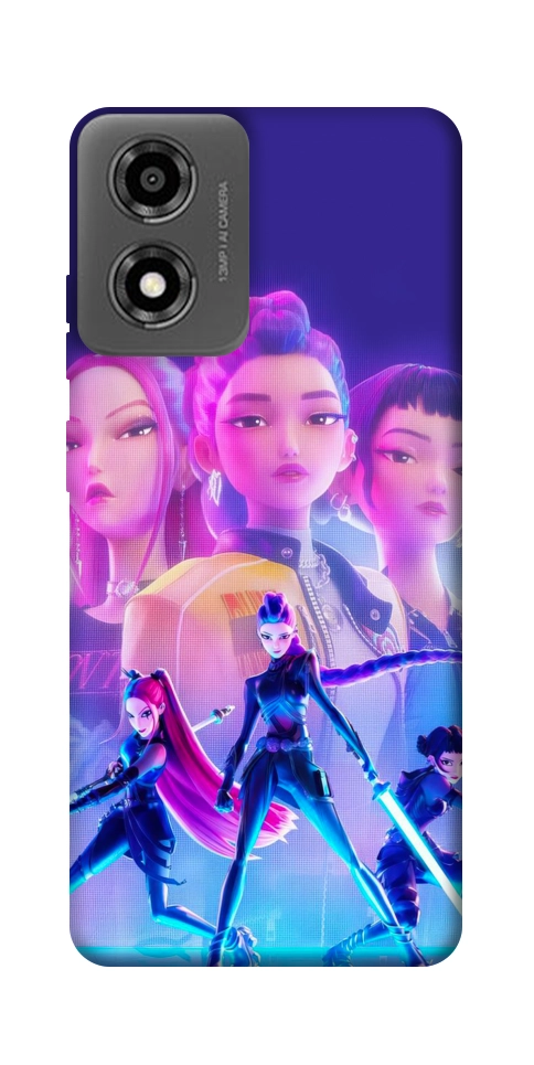 Чехол KPOP Demon Hunters для Motorola Moto E14