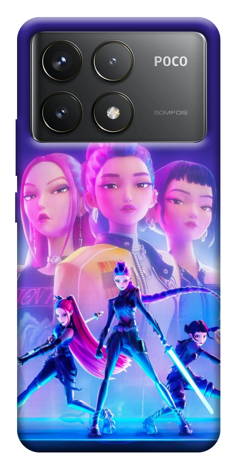 Чехол KPOP Demon Hunters для Xiaomi Poco F6 Pro
