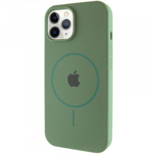Чохол Silicone Case Full Protective (AA) with Magnetic Safe на Apple iPhone 12 Pro Max (6.7")