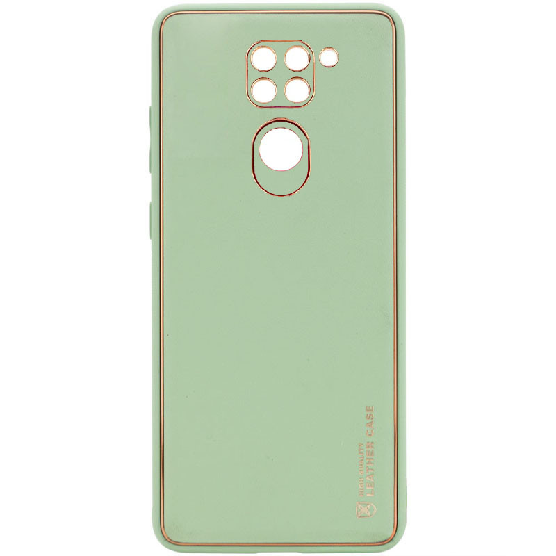 Кожаный чехол Xshield для Xiaomi Redmi Note 9 / Redmi 10X (Зеленый / Pistachio)