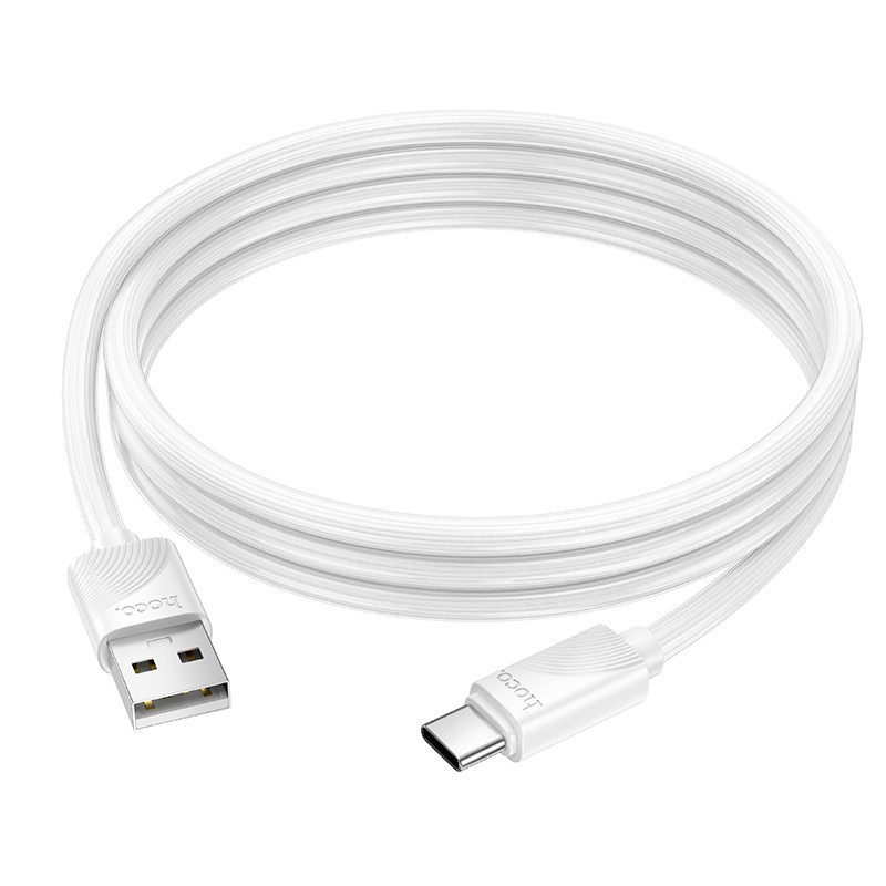 Фото Дата кабель Hoco X114 Energy USB to Type-C 3A (1m) (White) на vchehle.ua