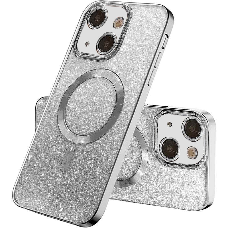 TPU чехол Delight case with Magnetic Safe с защитными линзами на камеру для Apple iPhone 13 (6.1") (Серый / Gray)