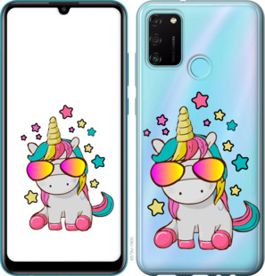 

Чехол Единорог в очках для Huawei Honor 9A 919303