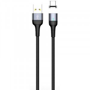 Дата кабель USAMS US-SJ327 U28 Magnetic USB to Type-C (1m) (3A)
