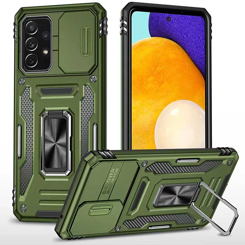 Удароміцний чохол Camshield Army Ring на Samsung Galaxy A33 5G (Оливковий / Army Green)