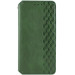 Кожаный чехол книжка GETMAN Cubic (PU) для Samsung Galaxy S21 FE (Зеленый)