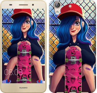 

Чохол Прикольна дівчинка зі скейтбордом на Huawei Y6 II 618430