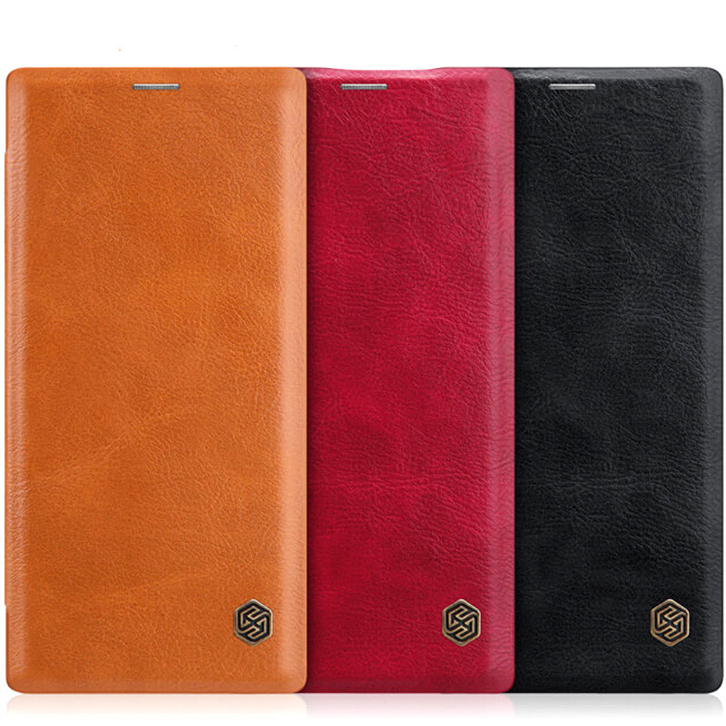 Кожаный чехол (книжка) Nillkin Qin Series для Samsung Galaxy Note 10