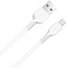 Фото Дата кабель Hoco X20 Flash Micro USB Cable (2m) (Белый) на vchehle.ua