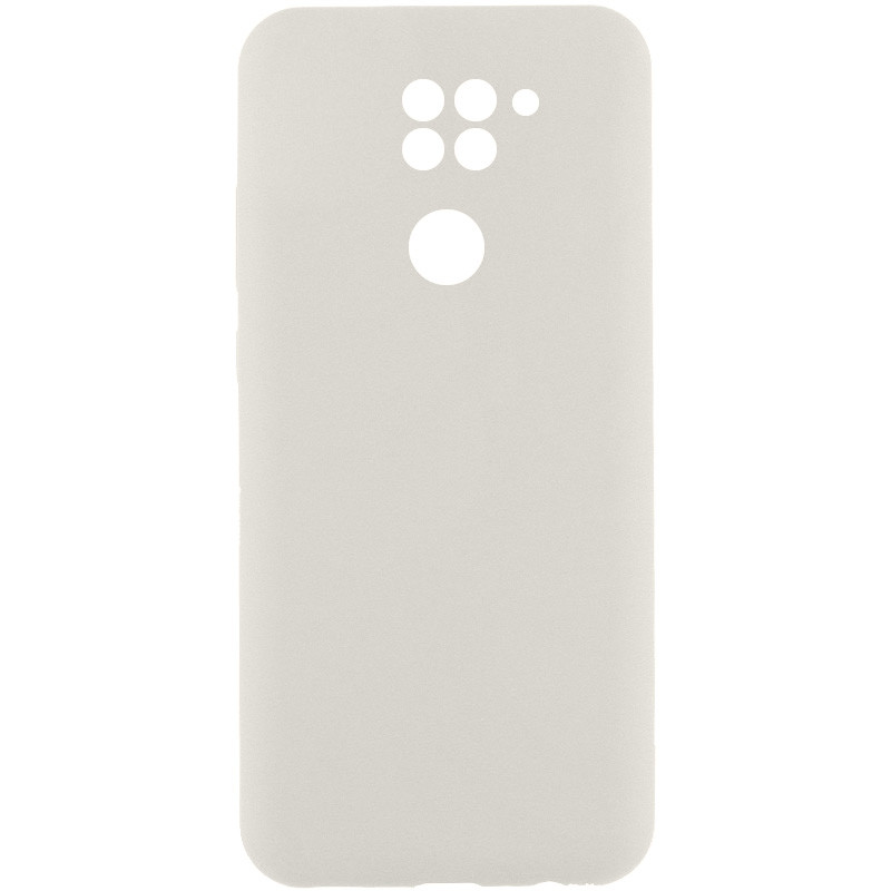 Чехол Silicone Cover Lakshmi Full Camera (AAA) для Xiaomi Redmi Note 9 / Redmi 10X (Белый / White)