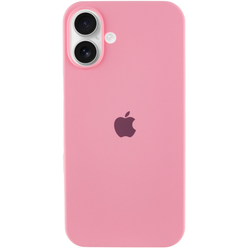 Чехол Silicone Case Full Protective (AA) для Apple iPhone 16 (6.1") (Розовый / Light pink)