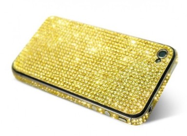  Наклейка на кнопку Dreamplus Eileen Button (Swarovski Cut Crystals) для Apple iPhone 4/4S (Золотой) в магазине vchehle.ua