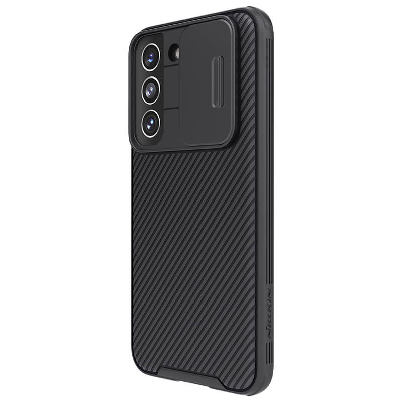 Карбоновая накладка Nillkin Camshield (шторка на камеру) для Samsung Galaxy S23+ (Черный / Black) в магазине vchehle.ua