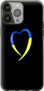 Чехол Жёлто-голубое сердце для iPhone 13 Pro Max