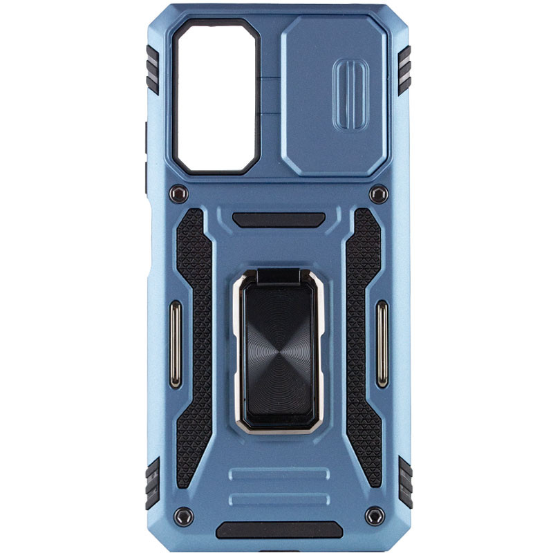 Ударопрочный чехол Camshield Army Ring для Xiaomi Redmi Note 11 (Global) / Note 11S / Note 12S (Голубой / Light Blue) в магазине vchehle.ua