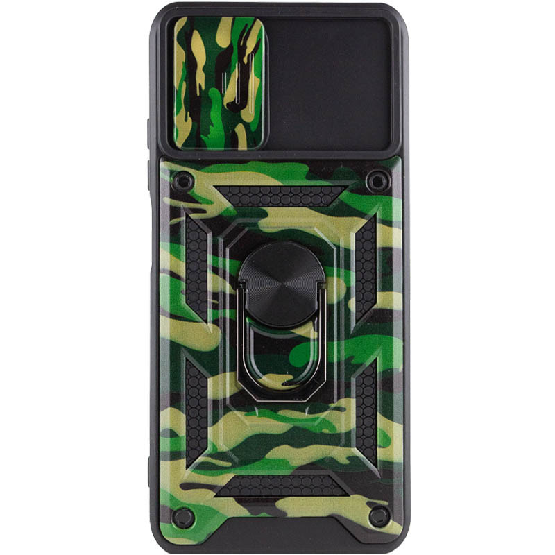 Фото Ударостійкий чохол Camshield Serge Ring Camo на Xiaomi Redmi Note 10 Pro / 10 Pro Max (Зелений / Army Green) в маназині vchehle.ua