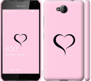 Чехол Сердце 1 для Nokia Lumia 650
