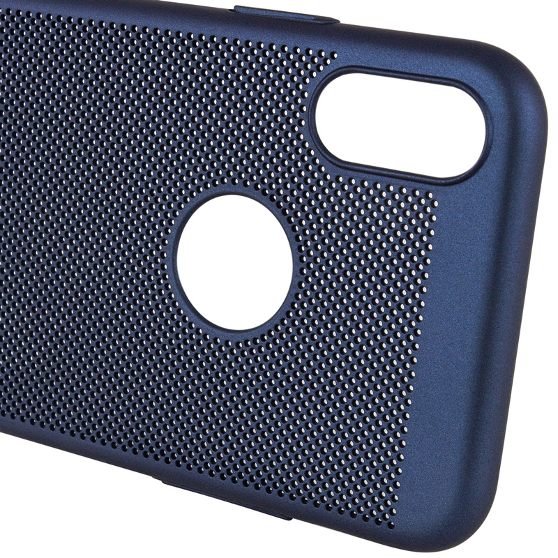 

Чохол Grid Case для iPhone X (5.8") (Темно синій ) 707698