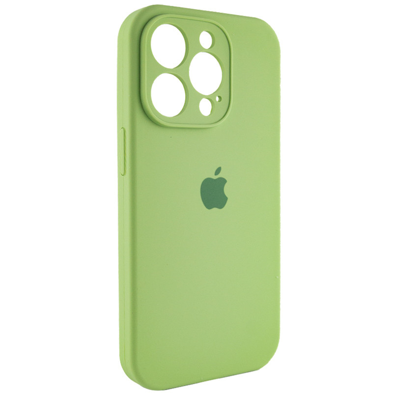 Фото Чехол Silicone Case Full Camera Protective (AA) для Apple iPhone 14 Pro (6.1") (Мятный / Mint) на vchehle.ua