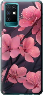 Чехол Пурпурная сакура для Infinix Note 10