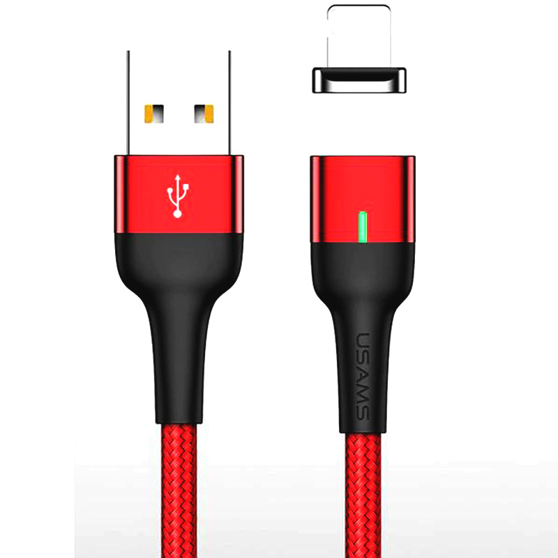 

Дата кабель USAMS US-SJ326 U28 Magnetic USB to Lightning (1m) (2.4A) (Красный) 708212