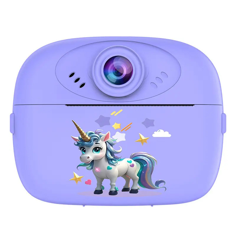Дитяча фотокамера моментального друку Animals (Purple)