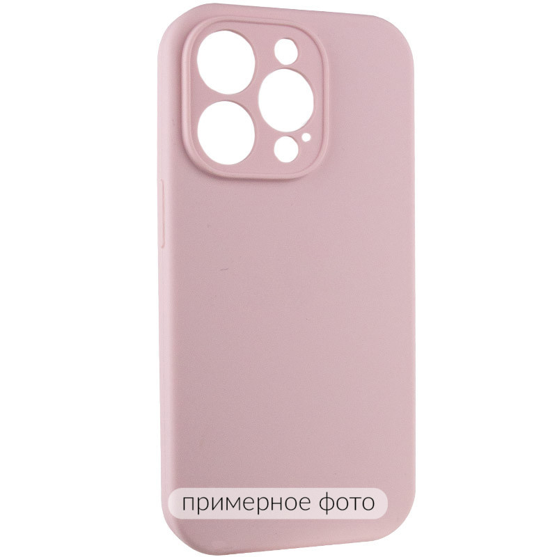 Фото Чохол Silicone Case Full Protective (AA) NO LOGO на Apple iPhone 16 Pro (6.3") (Рожевий / Chalk Pink) на vchehle.ua