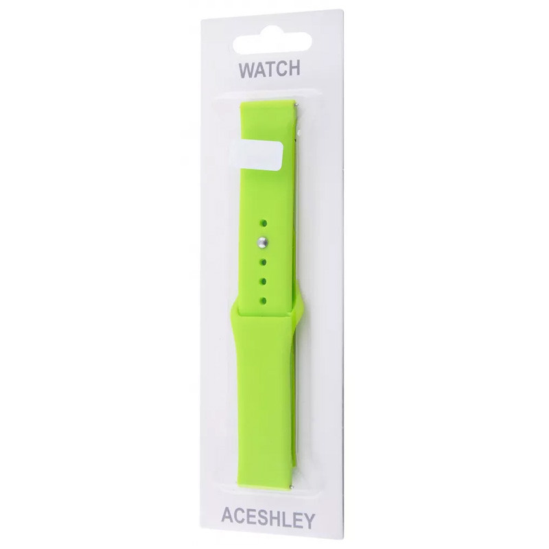 Фото Силиконовый ремешок Sport для Xiaomi Amazfit/Samsung 20 mm (Салатовый / Green) на vchehle.ua