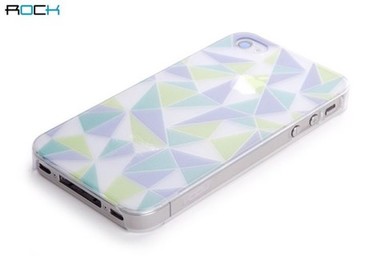 # Пластиковая накладка ROCK Azure stone Series для Iphone 4/4S (Зеленый)