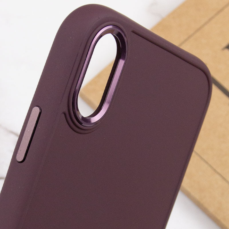 Купить TPU чехол Bonbon Metal Style для Apple iPhone XR (6.1") (Бордовый / Plum) на vchehle.ua