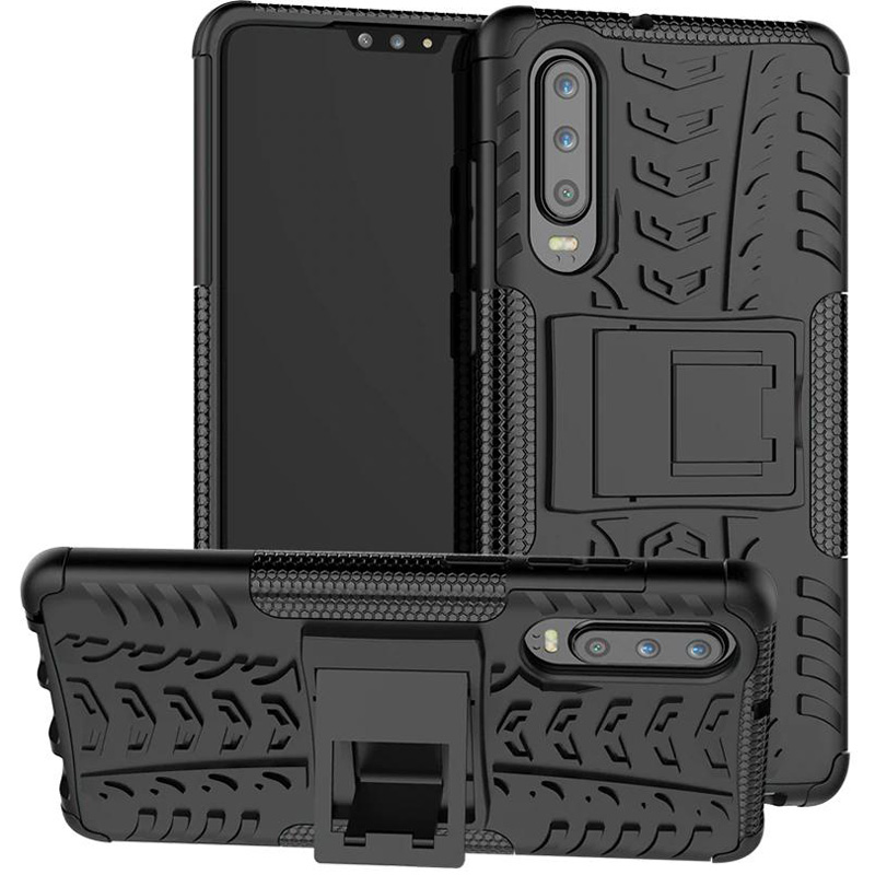 

Противоударный двухслойный чехол Shield для Huawei P30 (Черный) 691004