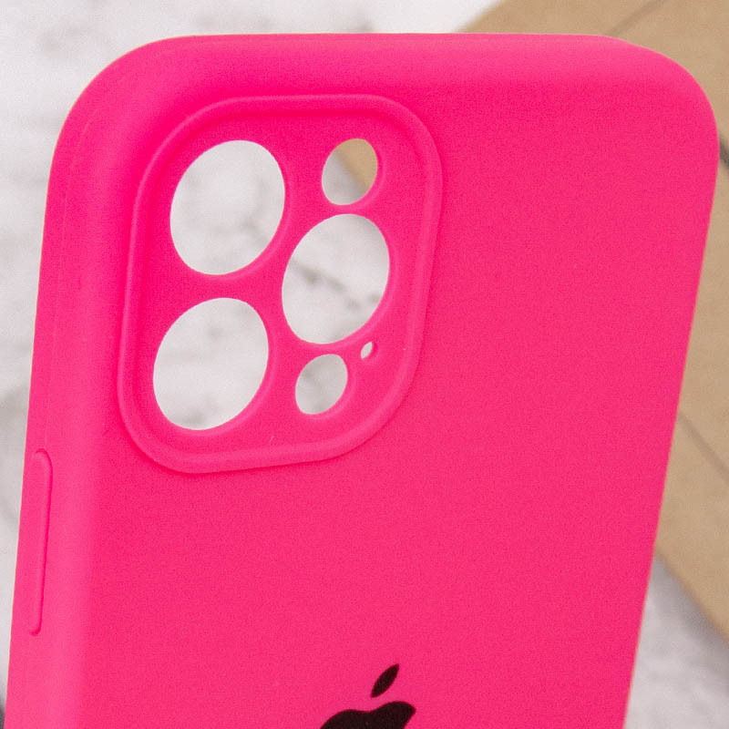 Купить Чехол Silicone Case Full Camera Protective (AA) для Apple iPhone 12 Pro (6.1") (Розовый / Barbie pink) на vchehle.ua