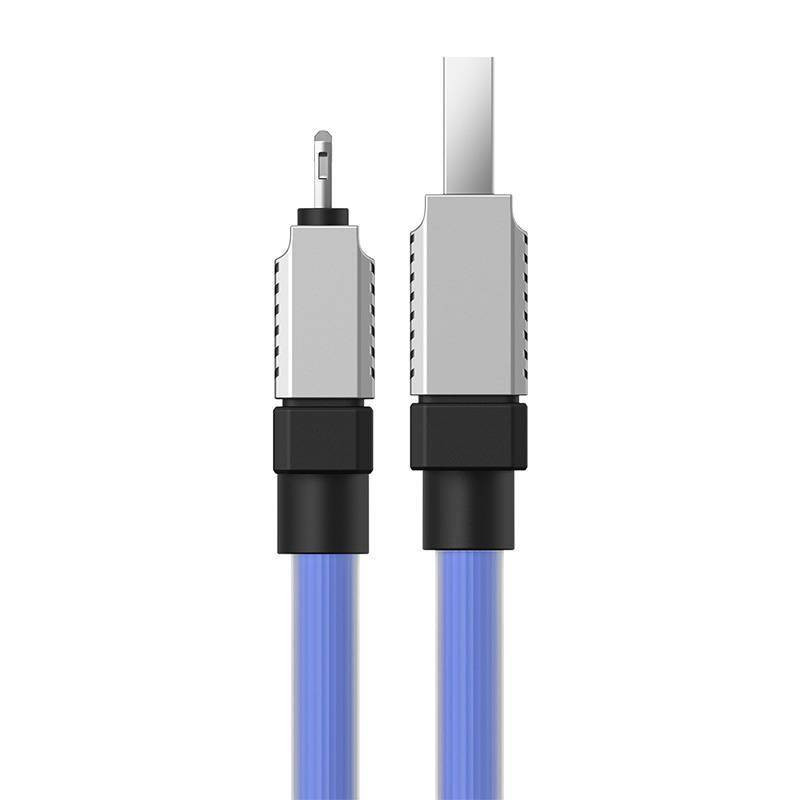 Фото Дата кабель Baseus CoolPlay Series USB to Lightning 2.4A (1m) (CAKW00040) (Blue) в маназині vchehle.ua