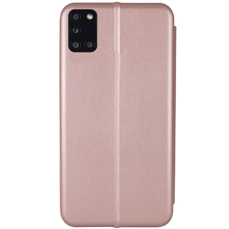 Фото Кожаный чехол-книжка Classy для Samsung Galaxy A31 (Rose Gold) на vchehle.ua