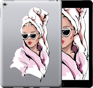 Чохол Дівчина в окулярах 2 на iPad Pro 9.7