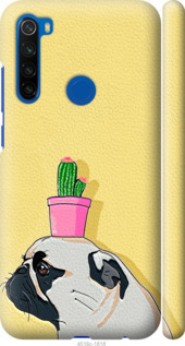 

Чехол Мопс с кактусом для Xiaomi Redmi Note 8T 876368
