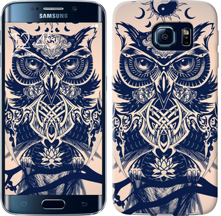 Чохол Узорчата сова на Samsung Galaxy S6 Edge G925F
