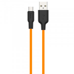 Дата кабель Hoco X21 Plus Silicone MicroUSB Cable (1m)