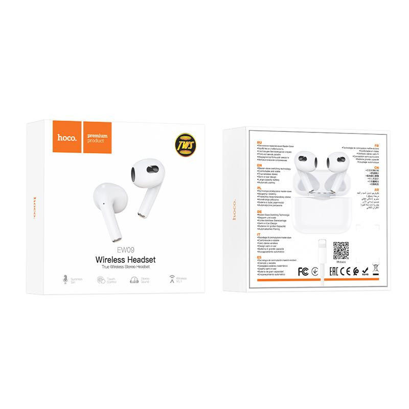 Bluetooth навушники Hoco EW09 TWS (Білий) в магазині vchehle.ua